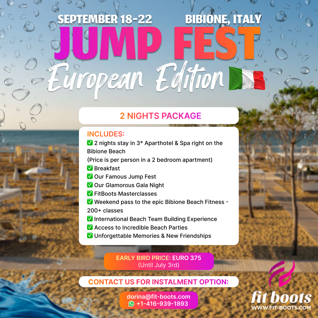 JUMP FEST BIBIONE – 2 Nights Package EARLY BIRD PRICE September 18–20, 2026 | Bibione, Italy