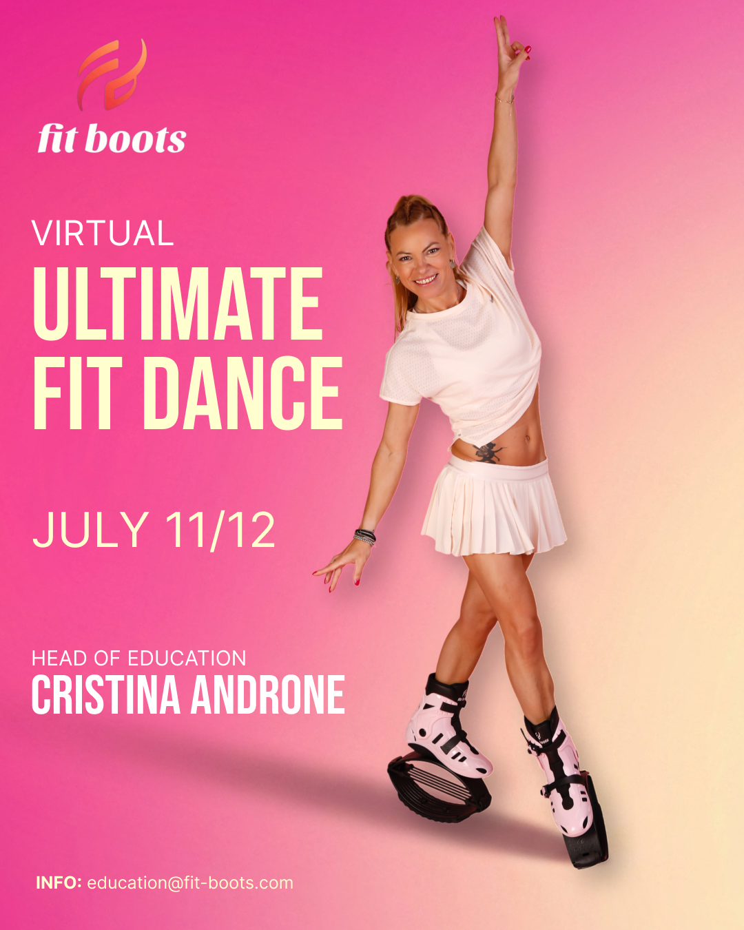 Ultimate Fit Dance – July 11/12 – Virtual Certification with Head of Education Cristina Androne