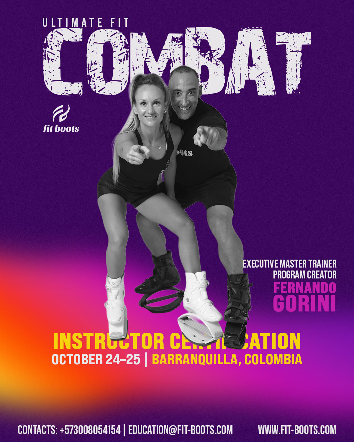 ULTIMATE FIT COMBAT – Instructor Certification | October 24–25 | Barranquilla, Colombia con Master Trainer Fernando Gorini