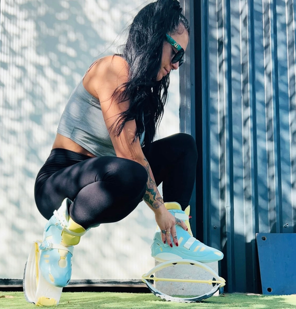 Fit Boots® X-Bound Blue/Yellow – Ultimate Jump Boots