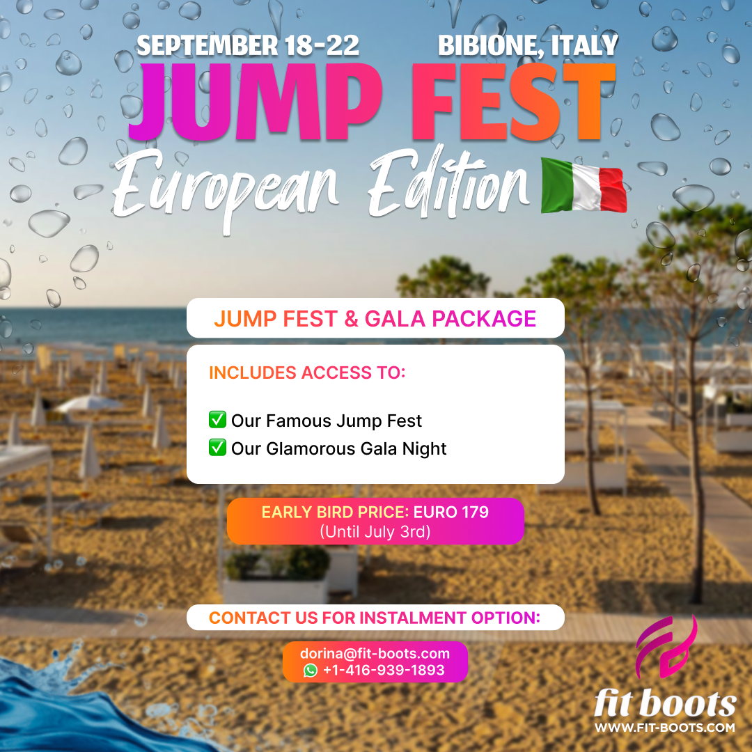 JUMP FEST & GALA PACKAGE  EARLY BIRD PRICE September 18–22, 2026 | Bibione, Italy