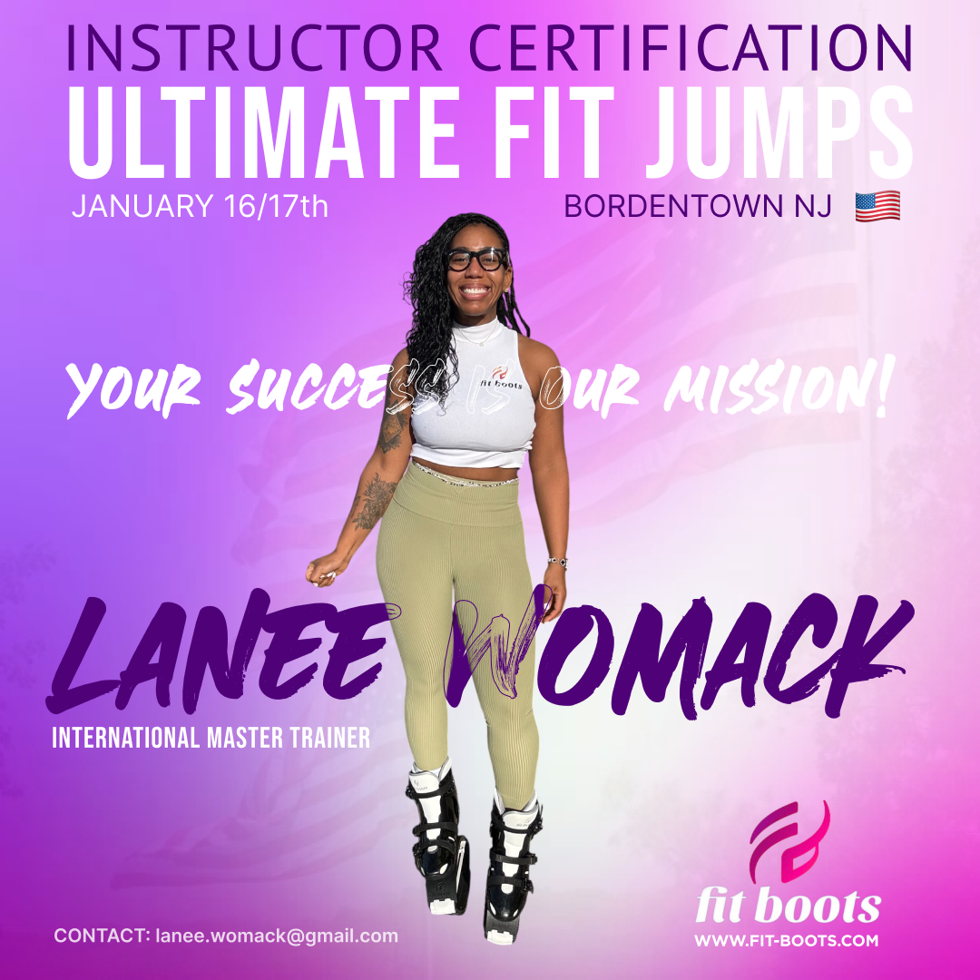 Ultimate Fit Jumps Instructor Certification in Bordentown, New Jersey; January 16–17  with Master Trainer Lanee Womack