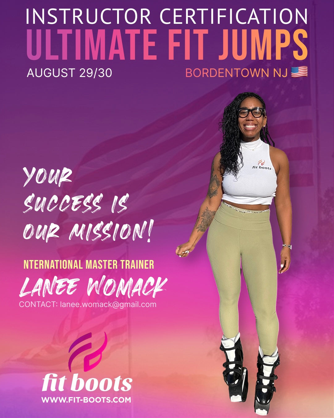 Ultimate Fit Jumps Instructor Certification with Master Trainer Lanee Womack – August 29–30 | Bordentown, NJ