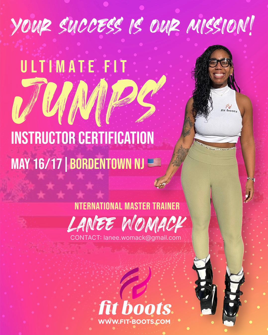 Ultimate Fit Jumps Instructor Certification with Master Trainer Lanee Womack – May 16–17 | Bordentown, NJ