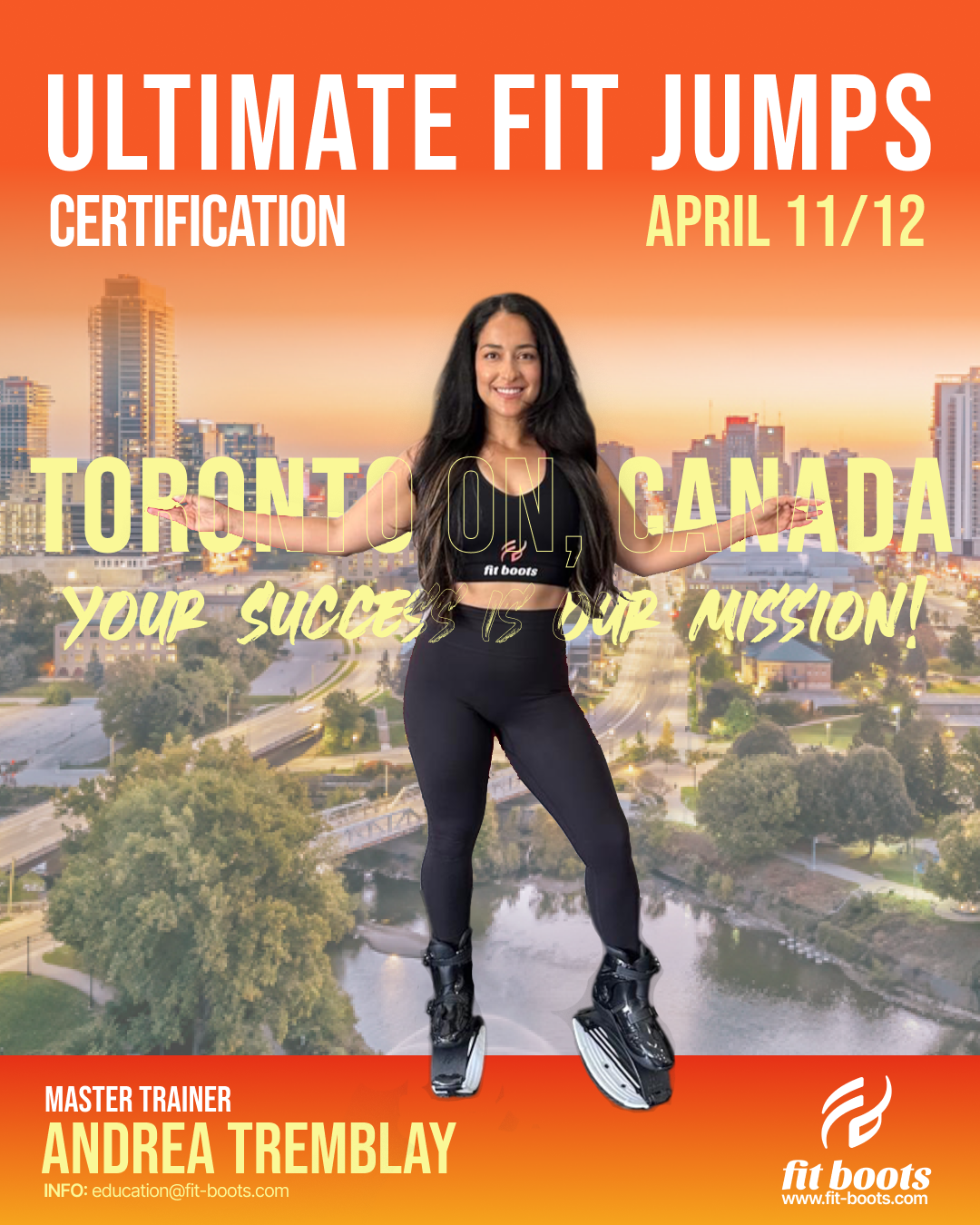 Ultimate Fit Jumps Certification – Toronto Canada, April 11–12 | Master Trainer: Andrea Tremblay
