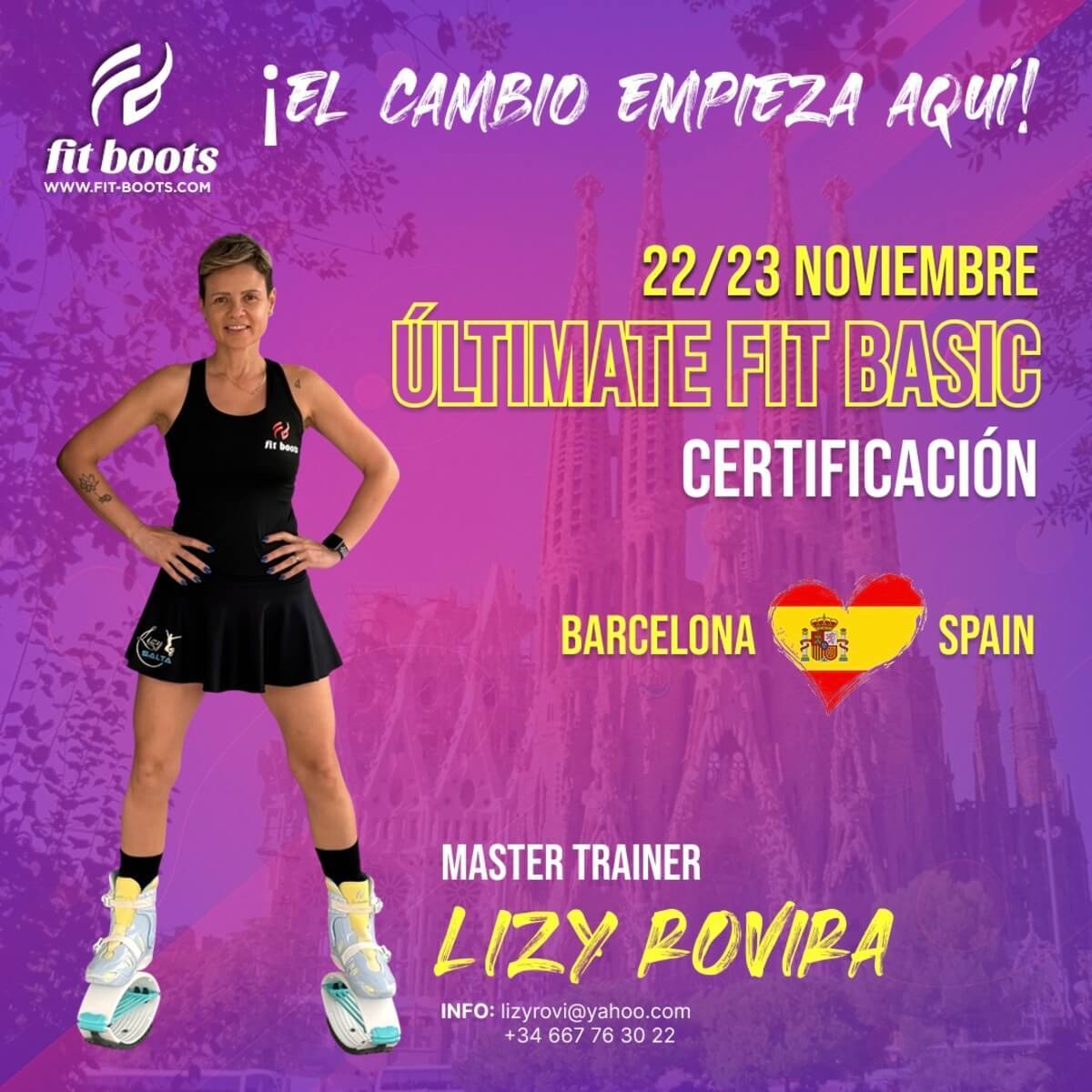 Certificación Ultimate Fit Basic | 22–23 Noviembre en Barcelona con Lizy Rovira!