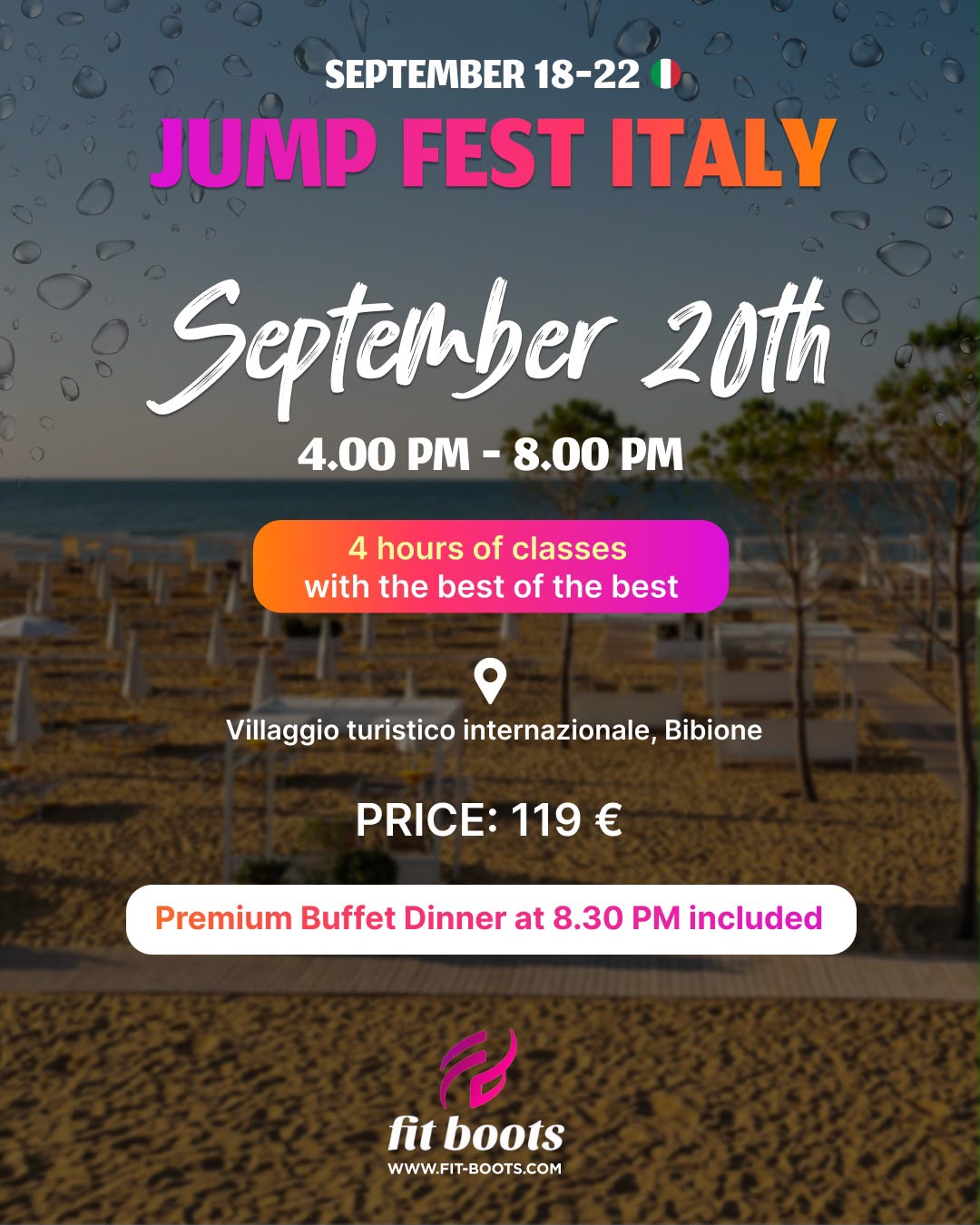 JUMP FEST PASS  September 18–22, 2026 | Bibione, Italy