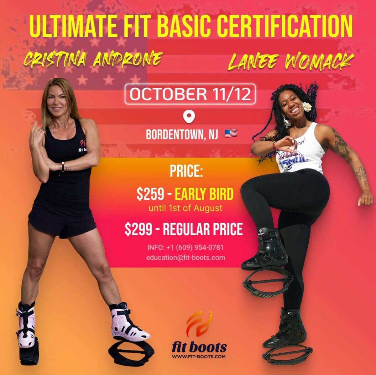 Ultimate Fit Basic Certification with Cristina & Lanee – Bordentown NJ – October 11-12th