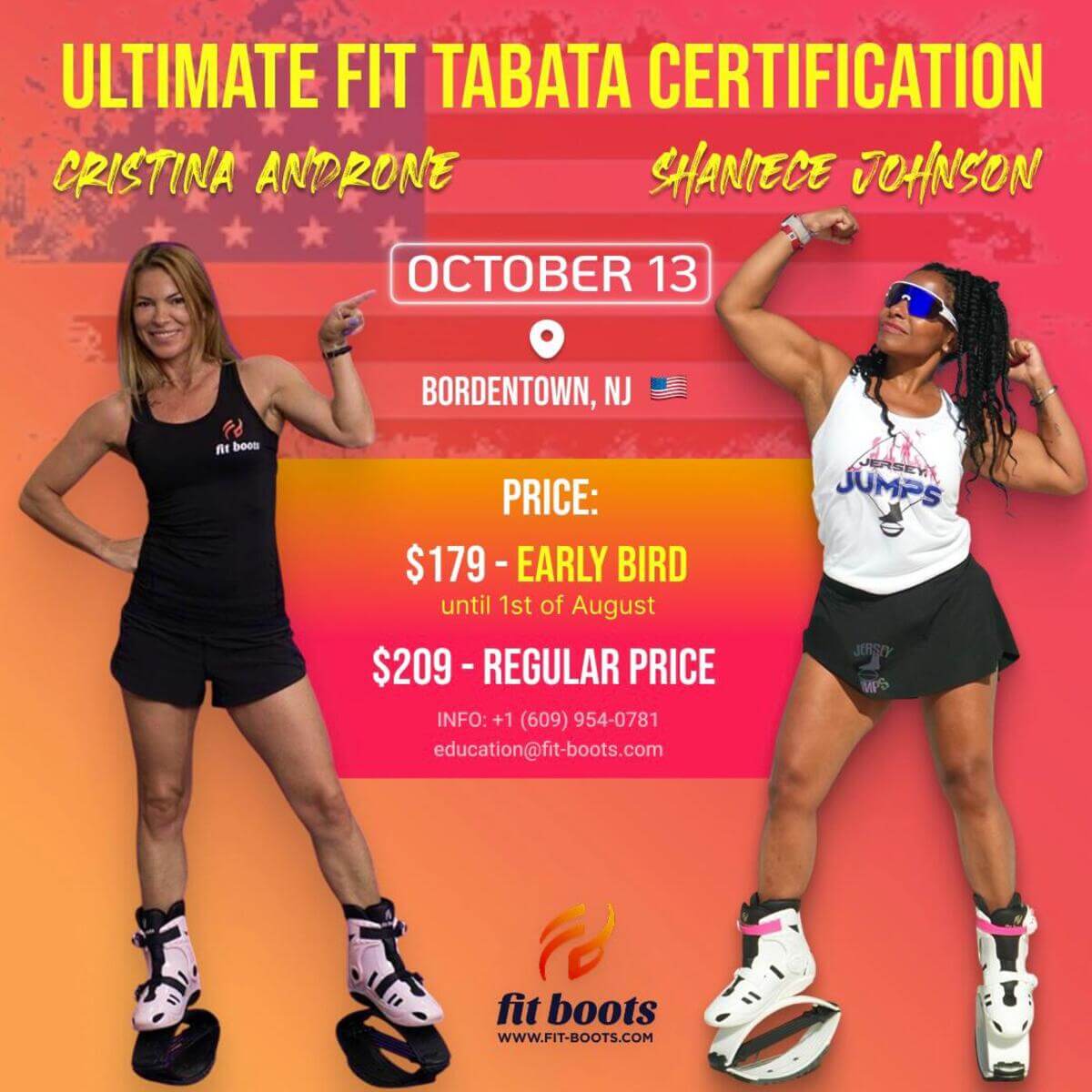 Ultimate Fit Tabata Certification with Cristina & Shaniece – Bordentown NJ – October 13