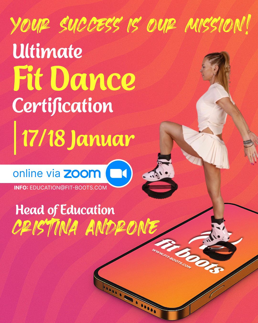Online Certification: Ultimate Fit Jumps on January 17/18 with Cristina Androne, Virtual - on Zoom!