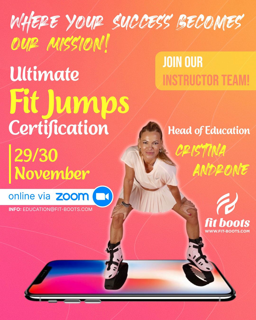 Ultimate Fit Jumps Certification Online – November 29–30 with Cristina Androne