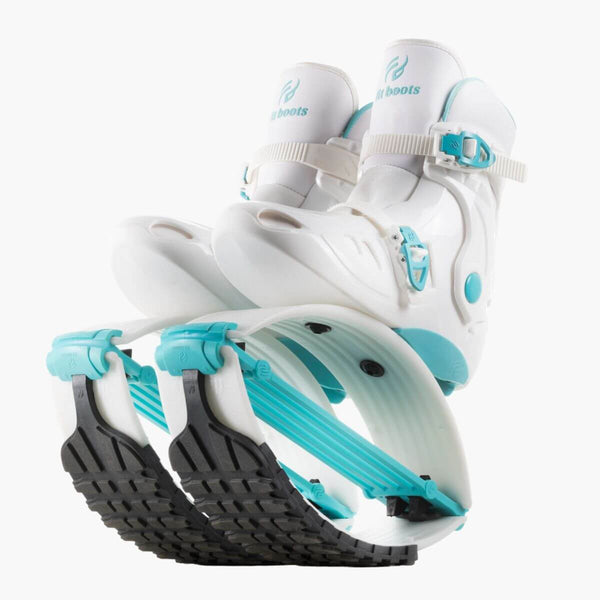 Fit Boots® X-Bound White/Aqua – Ultimate Jump Boots