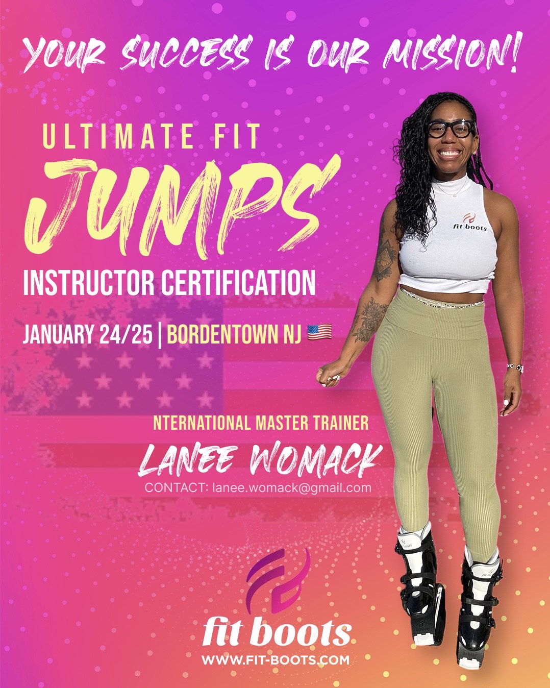 Ultimate Fit Jumps Instructor Certification – Bordentown, NJ with Master Trainer Lanee Womack on January 24/25