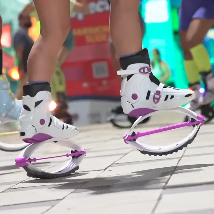 Fit Boots® X-Bound White/Purple – Ultimate Jump Boots