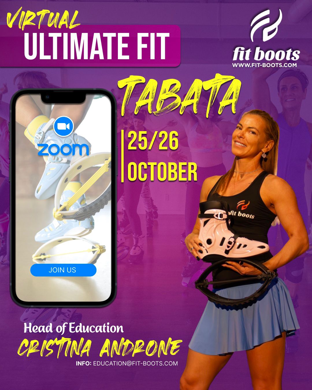 Virtual Ultimate Fit Tabata with Cristina Androne – October 25/26, 2025!