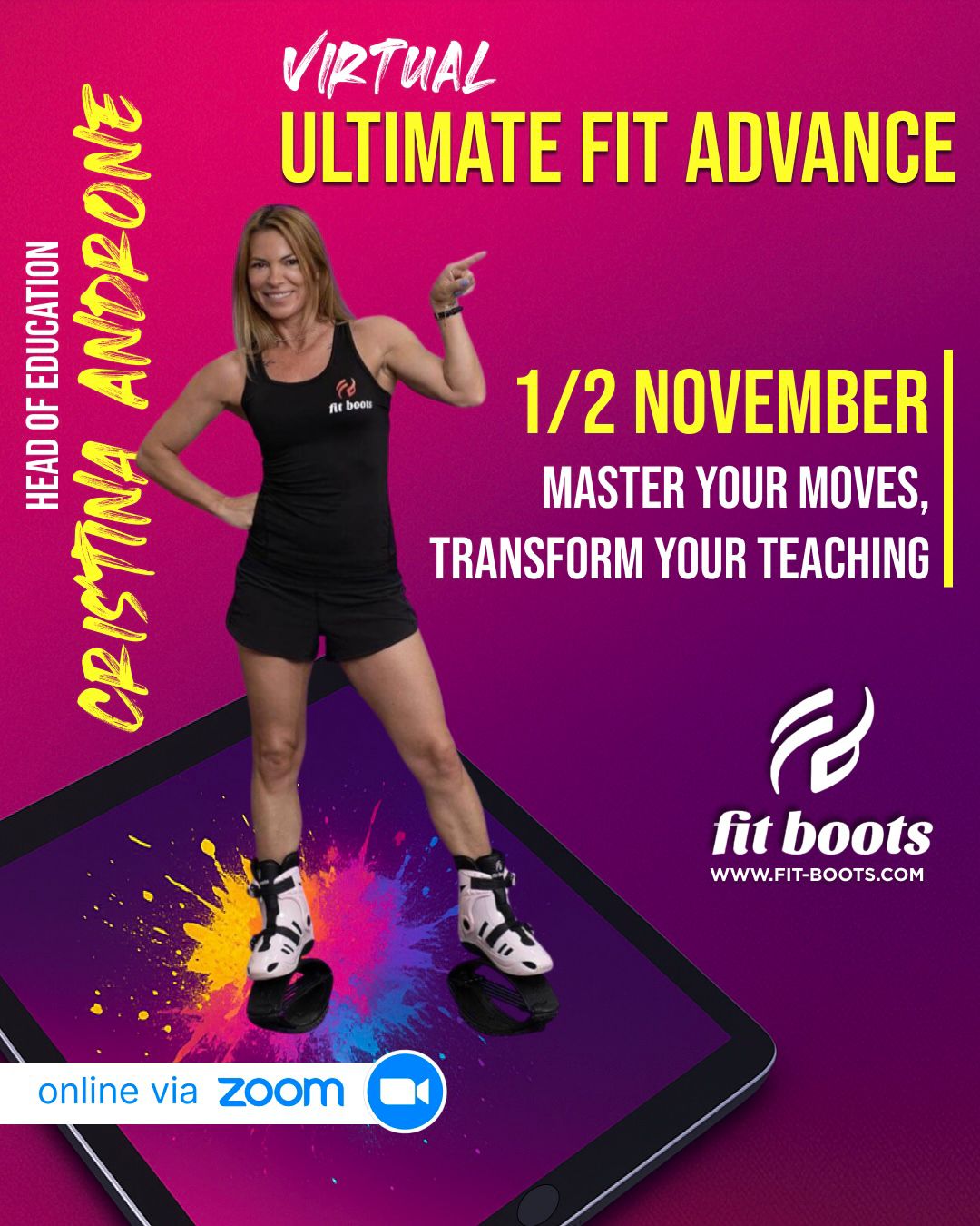 Virtual Ultimate Fit Advanced WITH Cristina Androne - 1/2 November, 2025!