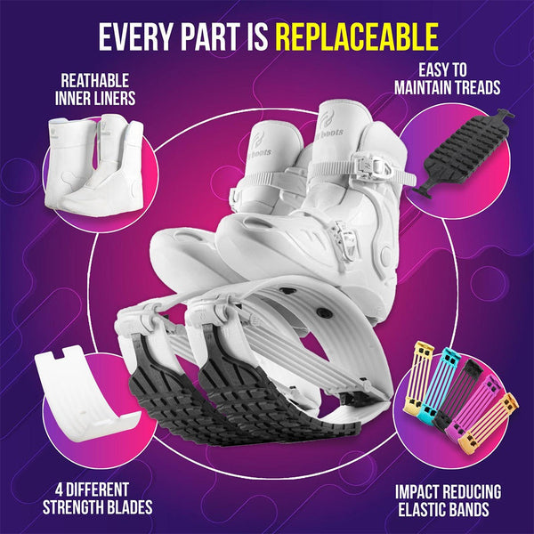 Fit Boots® X-Bound White – Ultimate Jump Boots