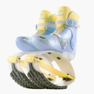 Paire de bottes de rebond bleu et jaune Fit Boots